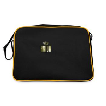 Anton - Retro Bag - black/gold - Back
