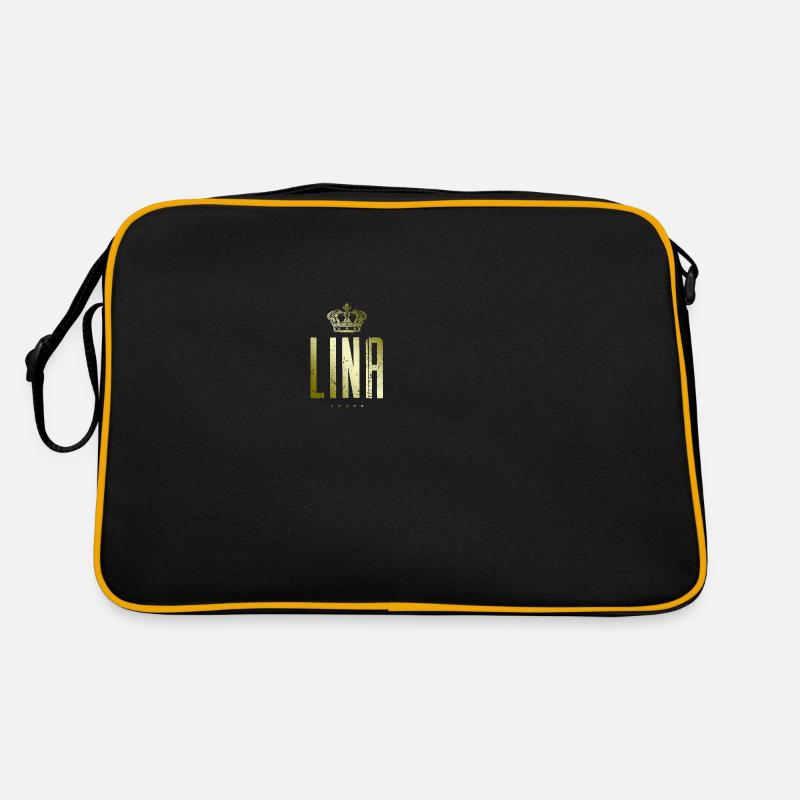 Lina - Sac Retro - noir/or