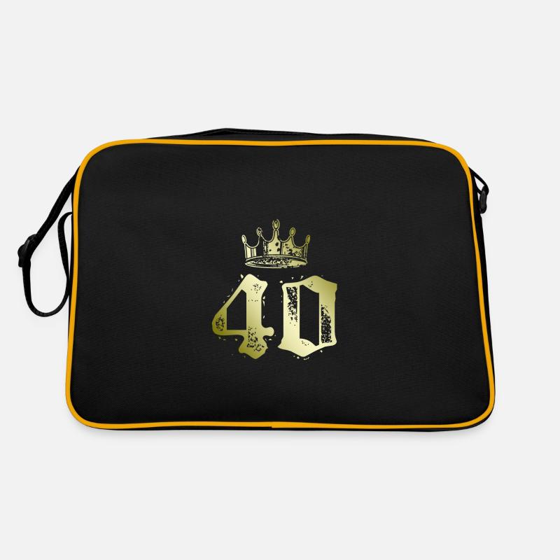 40 Couronne de numéros Sac Retro