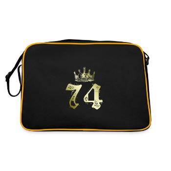74 Couronne numérique - Sac Retro - noir/or - Dos