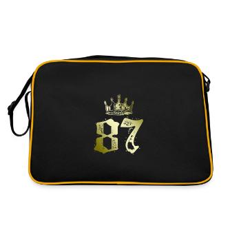 87 Couronne numérique - Sac Retro - noir/or - Dos