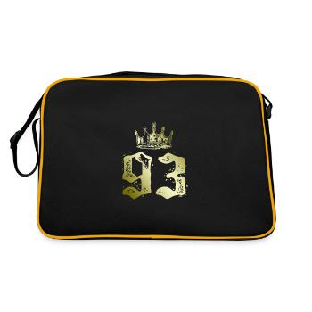 93 Couronne numérique - Sac Retro - noir/or - Dos