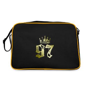 97 Couronne numérique - Sac Retro - noir/or - Dos