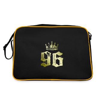 96 Number crown - Retro Bag - black/gold - Back