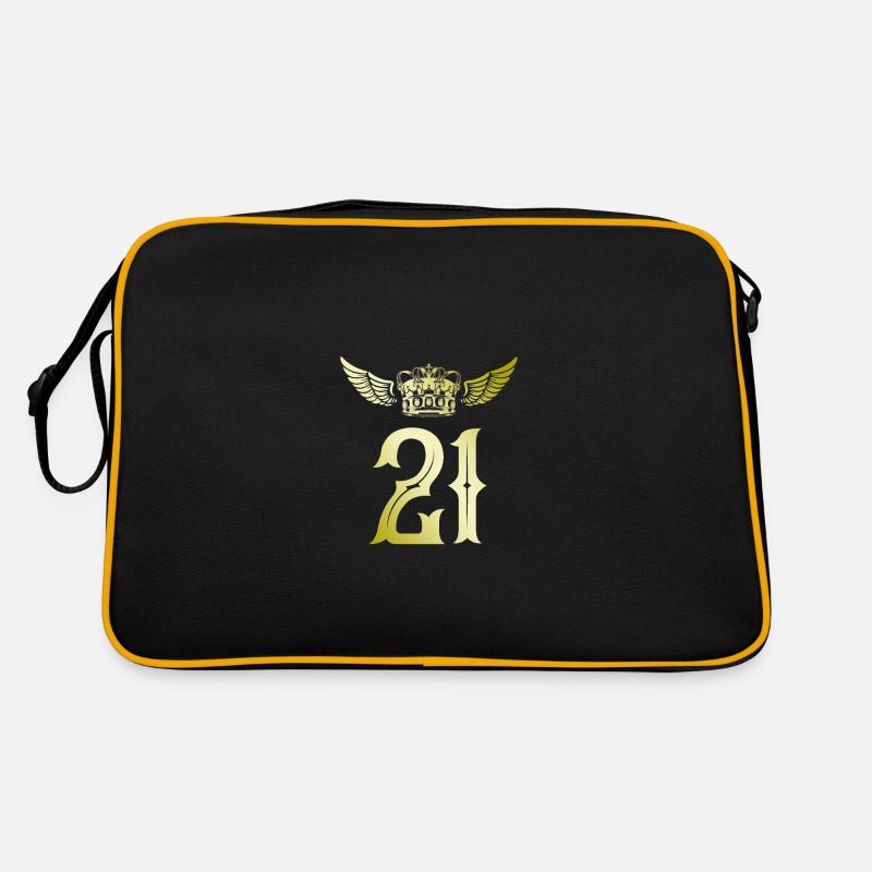 21 Couronne numérique Sac Retro