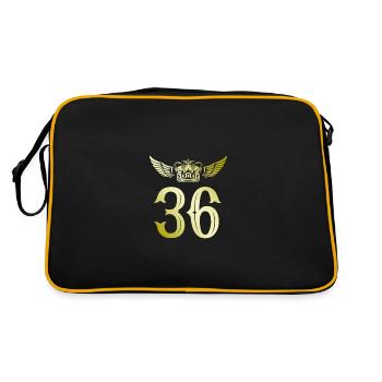 36 Number crown - Retro Bag - black/gold - Back
