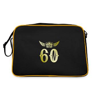 60 Number crown - Retro Bag - black/gold - Back