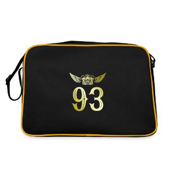 93 Couronne numérique - Sac Retro - noir/or - Dos