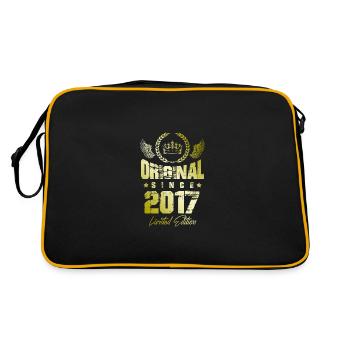 2017 limited edition - Retro Tasche - Schwarz/Gold - Hinten