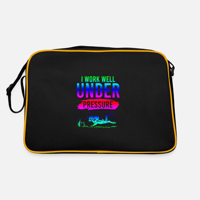 Spruch tauchen Retro Bag