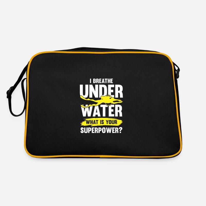 tauchen spruch Retro Tasche
