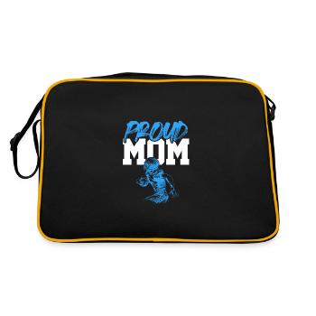 fière maman de football - Sac Retro - noir/or - Dos
