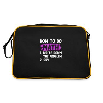 mathematics problem - Retro Bag - black/gold - Back