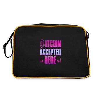 bitcoin accepté - Sac Retro - noir/or - Dos