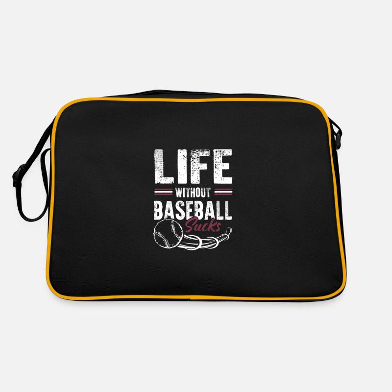 vivre sans baseball Sac Retro