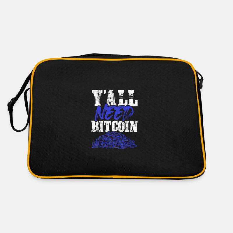 ihr braucht bitcoin Retro Tasche