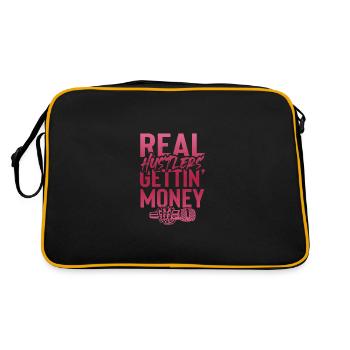 L’argent du gangster rap - Sac Retro - noir/or - Dos