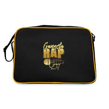 Gangsta Rap - Sac Retro - noir/or - Dos
