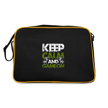 garder le calme joueur - Sac Retro - noir/or - Dos