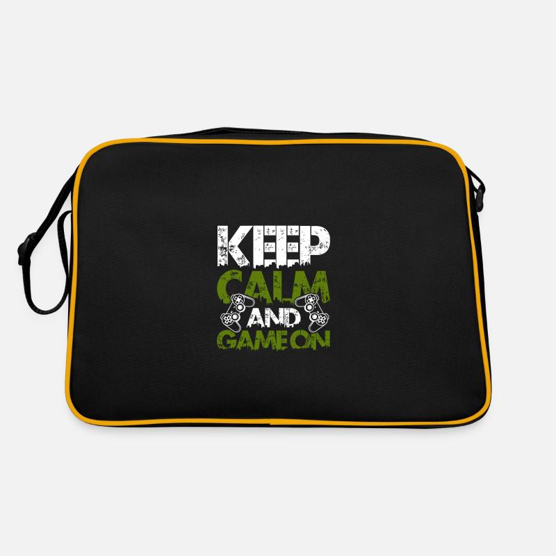 keep calm gamer Retro Tasche