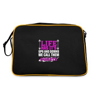 squats fitness - Retro Bag - black/gold - Back