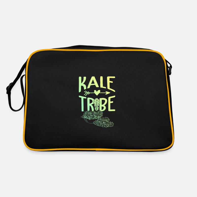 kale cabbage vegan Retro Bag
