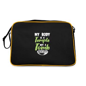 body temple vegan - Retro Bag - black/gold - Back