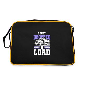 Truck laster - Retro Tasche - Schwarz/Gold - Hinten