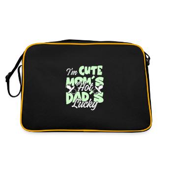 mignon maman papa bébé - Sac Retro - noir/or - Dos