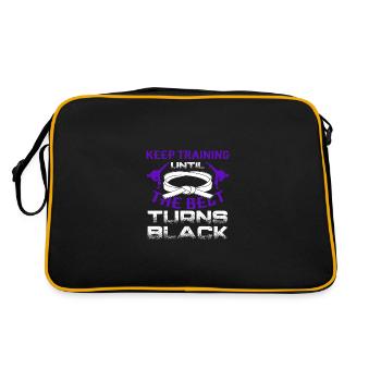 Taekwondo training - Retro Tasche - Schwarz/Gold - Hinten