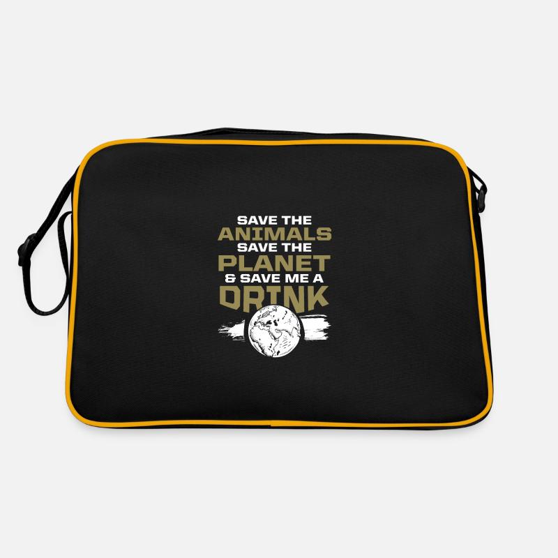 tierschutz umweltschutz Retro Tasche