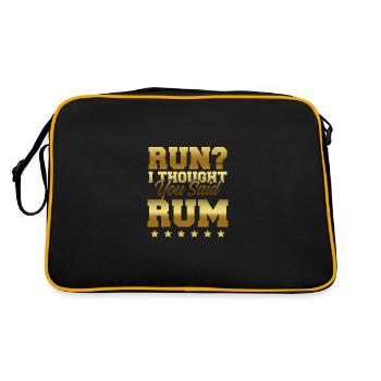 courir autour de l’alcool - Sac Retro - noir/or - Dos