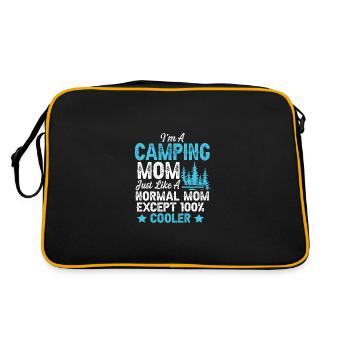 camping mom mom - Retro Bag - black/gold - Back