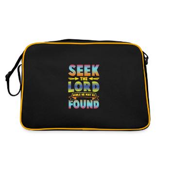 cherchez la bible de Dieu - Sac Retro - noir/or - Dos