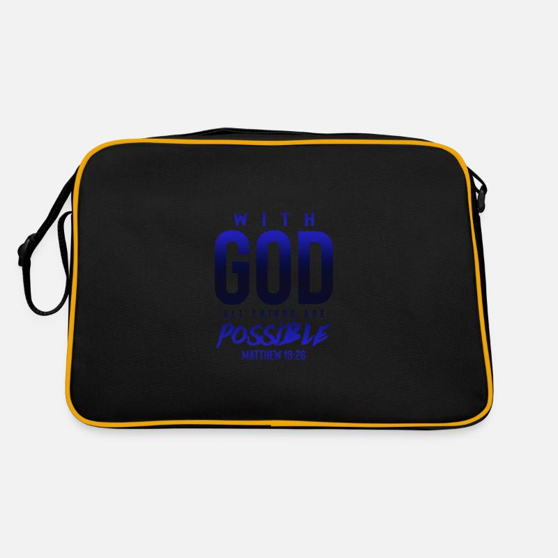 everything is possible with God Retro Bag