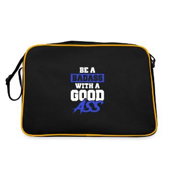 badass fitness - Sac Retro - noir/or - Dos