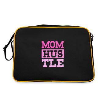 mama hustle mother - Retro Tasche - Schwarz/Gold - Hinten
