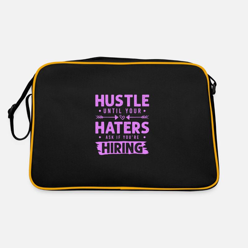 hustle haters Retro Tasche