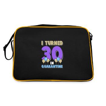 30 geburstag quarantaine - Sac Retro - noir/or - Dos