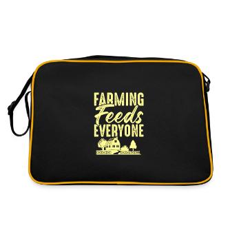 farm farming - Retro Bag - black/gold - Back