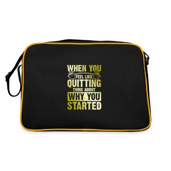 start fitnesss - Retro Bag - black/gold - Back