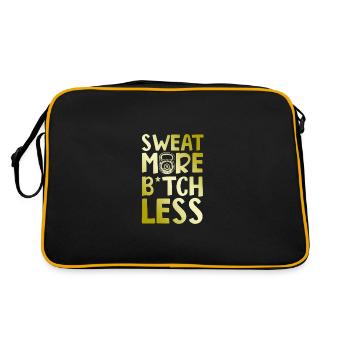 sweat fitness - Retro Bag - black/gold - Back