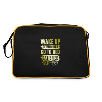 fitness sport workout - Retro Bag - black/gold - Back