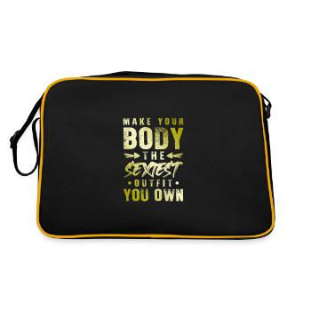 sexy body fitness - Retro Bag - black/gold - Back