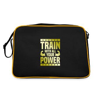 jesus is real - Retro Bag - black/gold - Back