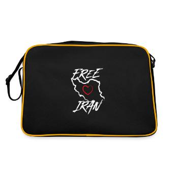 Iran libre Amour - Sac Retro - noir/or - Dos