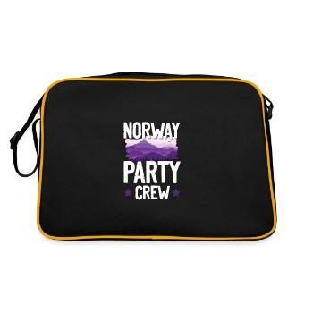 Équipage de la fête de Norvège - Sac Retro - noir/or - Dos