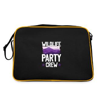 Équipe de fête de la faune - Sac Retro - noir/or - Dos