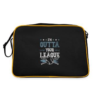 Baseball Outta League - Retro Bag - black/gold - Back