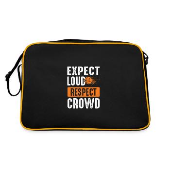 basketball respect - Retro Bag - black/gold - Back